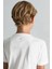 Supima Pamuk Bisiklet Yaka Tencel Beyaz Çocuk T-Shirt 5