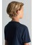 Supima Pamuk Bisiklet Yaka Tencel Lacivert Çocuk T-Shirt 5