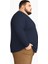 Erkek Büyük Beden Oversize Uzun Kollu V Yaka T-Shirt 3xl 4xl 5xl 6xl 7xl 8xl 9xl 2