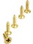 Klips, Menteşe, Ayak, Ağaç, Sunta Vidası 2,2X13 mm - Sarı 100 Adet 2