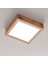 Dekoratif Ahşap LED Tavan Lambası Enerji Tasarruflu tavan Paneli 6500k beyaz ışık 60*60 cm 4