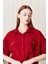 Viskon Kumaş Kırmızı Kadın Gömlek 6
