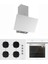 Beyaz Cam Ankastre SET(3481 FLAM-CS5700E7W01 65 M Ocak -BO6501W01) 1