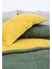 Oksit Sarı-Yeşil % 100%100 Pamuklu Yıkamalı Vintage Çift Kişilik Nevresim Takımı, ( 200 x 220) 2