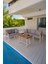 Bahçe Takımı, Balkon Mobilyası, 2+3+Masa, Kafe Koltuğu, Minimalist Tasarım 3