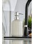 Seramik Sıvı Sabunluk 400 ml Beyaz Suya Dayanıklı Şık Tasarım Banyo Aksesuarı 5