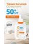 Spf 50 Güneş Kremi Suya Dayanıklı Uva Uvb Arbutin Vitamin B Kolajen Yüksek Koruma Güneş Kremi 200ML 2