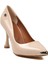 Bej Rugan Kadın Ince Topuklu Ayakkabı PC-55118 Z 4