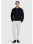 Lacivert Regular Fit Dik Yaka Casual Dokuma Mont 2