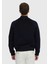 Lacivert Regular Fit Dik Yaka Casual Dokuma Mont 5