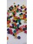Renkli Yassı Ahşap Pul Boncuk 25 Gr. 8mm 4
