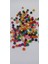 Renkli Yassı Ahşap Pul Boncuk 25 Gr. 8mm 5