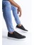 SLW165 Elite Cilt Erkek Günlük Sneaker Ayakkabı Bt Siyah 6