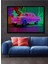 Çerçeve Görünümlü Neon Rüyalar Klasik Araba Modern Sanat Ofis/salon Ahşap Dekoratif Kare Tablo 1