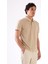 Bej Erkek Slim Fit Jakarlı Polo Yaka T-shirt 7