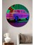 Neon Rüyalar Klasik Araba Modern Sanat Ev/işyeri/ofis/salon Ahşap Dekoratif Yuvarlak Tablo 1