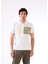Beyaz Erkek Slim Fit Desenli Polo Yaka T-shirt 7