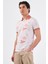 Pudra Erkek Slim Fit Çiçek Desenli Casual Polo Yaka T-shirt 6