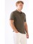Yeşil Erkek Slim Fit Jakarlı Polo Yaka T-shirt 7
