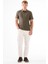 Yeşil Erkek Slim Fit Jakarlı Polo Yaka T-shirt 8