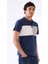 Lacivert Erkek Slim Fit Desenli Polo Yaka T-shirt 8