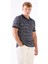 Lacivert Erkek Slim Fit Desenli Polo Yaka Tshirt - 105239 7