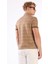 Kahverengi Erkek Ekstra Slim Fit Desenli Casual Polo Yaka T-shirt 10