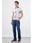 İndigo Erkek Slim Fit Çiçek Desenli Casual Polo Yaka T-shirt 9