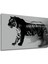 Soyut Kaplan Hızı Siyah Beyaz Dekoratif Ahşap Ev/işyeri/ofis Kare Tablo 3