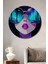 Gözlük Yansımasında Kuzey Işıkları Dekoratif Ahşap Ev/işyeri/ofis Yuvarlak Tablo 1