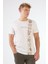 Ekru Erkek Slim Fit Desenli O Yaka Tshirt - 105309 10