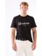 Siyah Erkek Regular Fit Baskılı Casual O Yaka T-shirt 8