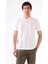 Beyaz Erkek Slim Fit Düz Düğmeli O Yaka Triko 5