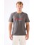 Antrasit Melanj Erkek Regular Fit O Yaka Tshirt 8