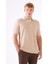Bej Erkek Slim Fit Düz Polo Yaka Triko 7