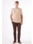 Bej Erkek Slim Fit Düz Polo Yaka Triko 9