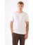 Beyaz Erkek Slim Fit Düz O Yaka Triko 4
