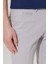 Erkek Gri Slim Fit Dar Kesim Yan Cepli Pamuklu Esnek Armürlü Pantolon 5