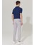 Erkek Gri Slim Fit Dar Kesim Yan Cepli Pamuklu Esnek Armürlü Pantolon 6