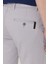 Erkek Gri Slim Fit Dar Kesim Yan Cepli Pamuklu Esnek Armürlü Pantolon 7