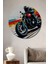 Modern Sanat Motosiklet Hız Tutkusu Yağlı Boya Görünümlü Dekoratif Ahşap Ev/işyeri/ofis Tablo 1