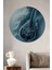 Buz Mandolin Yağlı Boya Görünümlü Dekoratif Ahşap Ev/işyeri/ofis Yuvarlak Tablo 1