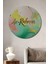 Ar Rahman Altın Parıltılı Soyut Sanat Ev/işyeri/ofis/salon Ahşap Dekoratif Yuvarlak Tablo 1