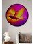 Çerçeve Görünümlü Ateşten Kanatlı Kuş Modern Sanat Dekoratif Ahşap Ev/işyeri/ofis Yuvarlak Tablo 1