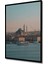 Çerçeve Görünümlü Istanbul Tarihi Yarımada Pastel Boya Görünümlü Dekoratif Ahşap Ofis Kare Tablo 2