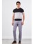 Siyah Bisiklet Yaka Çift Renk Slim Fit Triko Tshirt 1