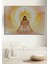 Mısır Meditasyon Güneş Tanrısı Sulu Boya Görünümlü Dekoratif Ahşap Ev/işyeri/ofis Kare Tablo 1