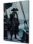 Karayip Korsanı Jack Sparrow Yağlı Boya Görünümlü Dekoratif Ahşap Ev/işyeri/ofis Kare Tablo 2