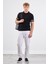 Siyah Polo Yaka Düğmeli Fitilli Düz Renk Slim Fit Triko Tshirt 1