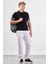 Siyah Polo Yaka Düğmeli Fitilli Düz Renk Slim Fit Triko Tshirt 2